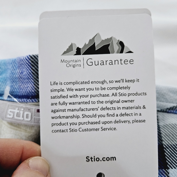 STIO | Hutkeeper Misty Cloud Plaid flannel pocket button up shirt - Picture 8 of 12